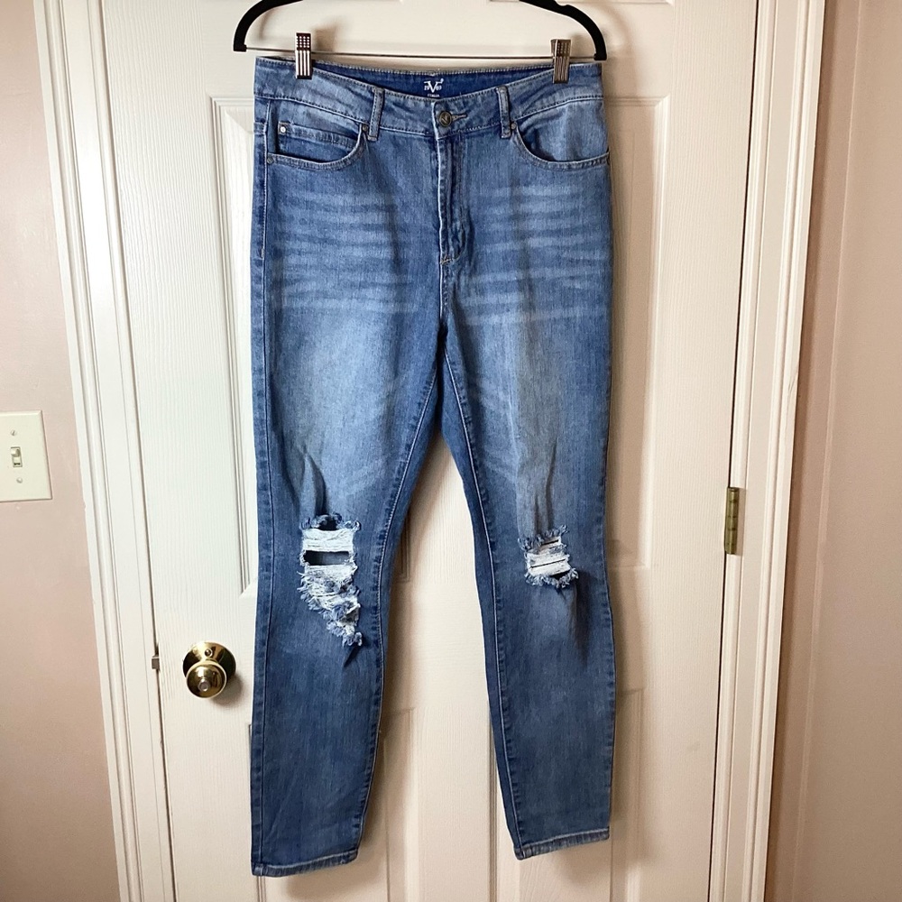 V1969 Italia Abbigliamento Sportivo SRL Women’s Distressed Skinny Jeans - 28/6